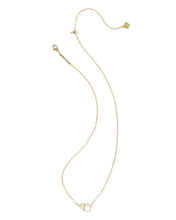 Load image into Gallery viewer, Kendra Scott Tatum Gold Short Pendant Necklace in Neutral Mix