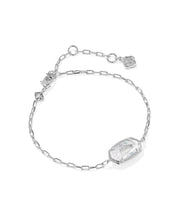Load image into Gallery viewer, Kendra Scott Elaina Luxe Silver Chain Bracelet in White Crystal
