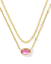 Load image into Gallery viewer, Kendra Scott Emilie Gold Multi Strand Necklace in Azalea Illusion