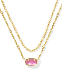 Kendra Scott Emilie Gold Multi Strand Necklace in Azalea Illusion