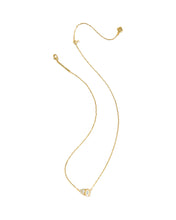 Load image into Gallery viewer, Kendra Scott Tatum Gold Short Pendant Necklace in Neutral Mix