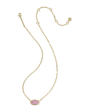 Load image into Gallery viewer, Kendra Scott Elisa Luxe Gold Short Pendant Necklace in Light Pink