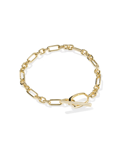 Kendra Scott Sylvia Metal Link and Chain Bracelet in Gold