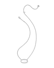 Load image into Gallery viewer, Kendra Scott Elisa Statement Short Pendant Necklace - Ivory Mother of Pearl - Silver