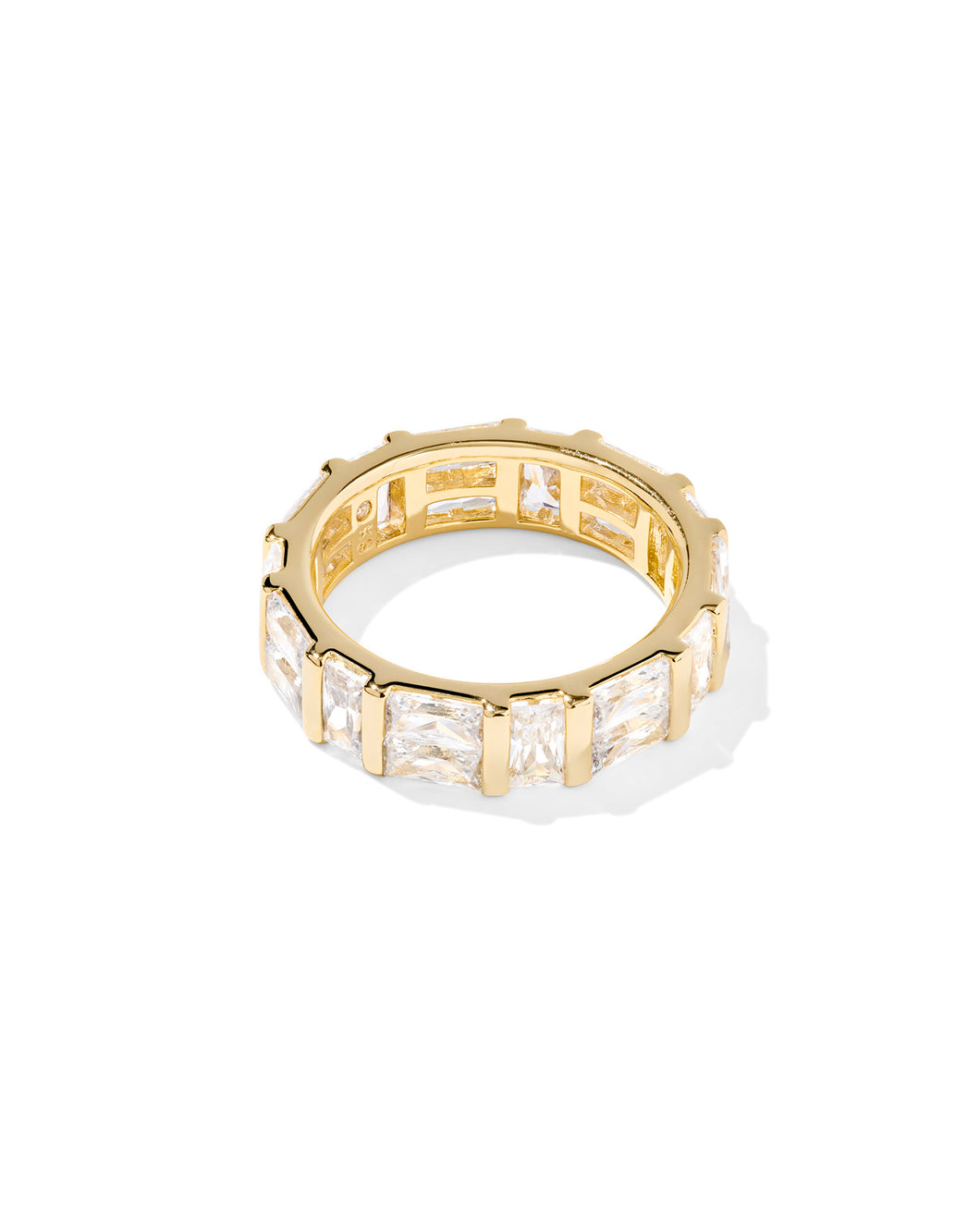 Kendra Scott Jamie Gold Band Ring in White Crystal