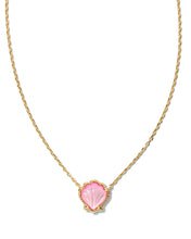 Load image into Gallery viewer, Kendra Scott Brynne Gold Shell Pendant Necklace in Blush Ivory Mother of Pearl