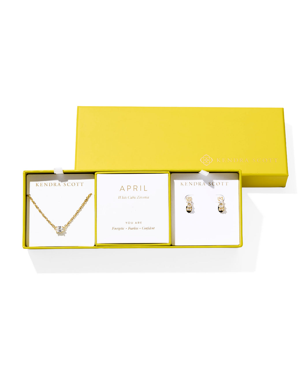Kendra Scott Cailin Birthstone Gift Set in White Crystal