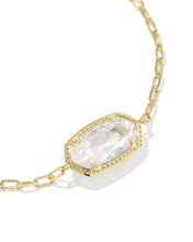 Load image into Gallery viewer, Kendra Scott Elaina Luxe Gold Chain Bracelet in White Crystal