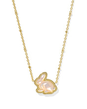 Load image into Gallery viewer, Kendra Scott Bunny Gold Short Pendant Necklace in Taupe Mother-of-Pearl