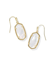Load image into Gallery viewer, Kendra Scott Dani Gold Drop Earrings in Ivory Mother of Pearl