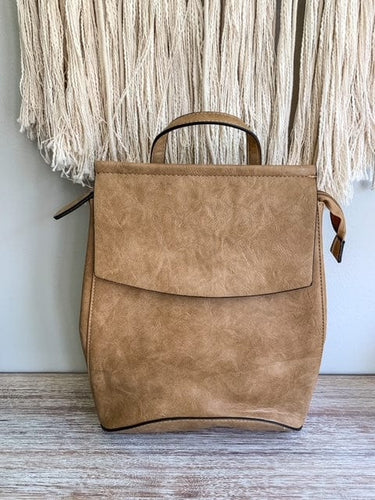 Madison Convertible Backpack - Stone