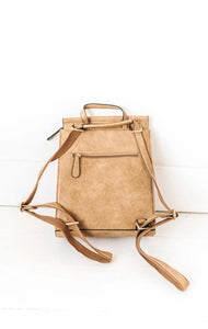 Madison Convertible Backpack - Dusty Blue
