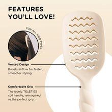 Load image into Gallery viewer, Teleties Vented Hair Brush - Tan