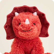 Load image into Gallery viewer, Red Triceratops Warmie 13&quot;