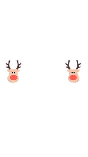 Christmas Reindeer Stud Earrings