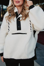 Load image into Gallery viewer, Sherpa Fleece Pullover - White