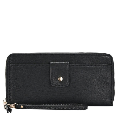 Daily Zip Around Wallet - Black