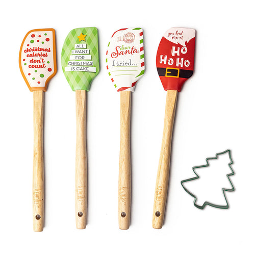 Krumbs Kitchen Christmas Spatula & Cookie Cutter Set