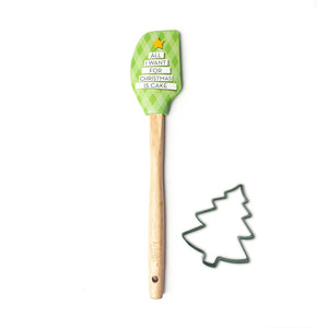 Krumbs Kitchen Christmas Spatula & Cookie Cutter Set