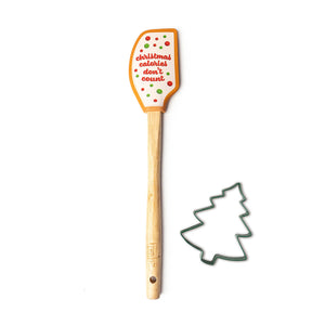 Krumbs Kitchen Christmas Spatula & Cookie Cutter Set