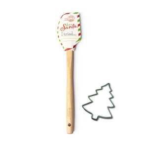 Krumbs Kitchen Christmas Spatula & Cookie Cutter Set