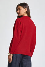 Load image into Gallery viewer, Mrs. Clause Cable Knit Sweater - Red *Regular &amp; Curvy*
