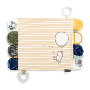 Demdaco Activity Blankie - Tan and Blue