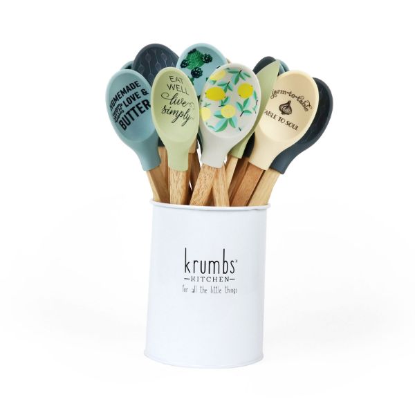 Krumbs Kitchen Farmhouse Silicone Spoons