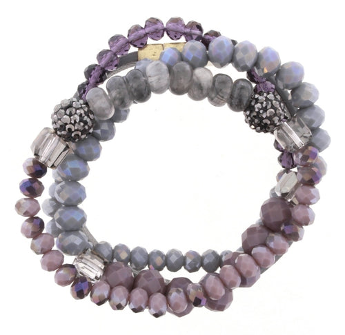 Jackie Purple Stretch Bracelet