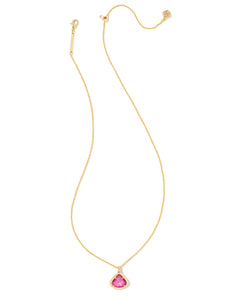 Kendall Gold Pendant Necklace in Iridescent Orchid Illusion by Kendra Scott