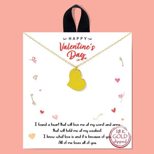 Floating Heart Necklace & Card
