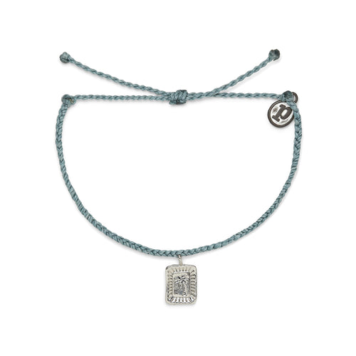 Pura Vida Charm Bracelet - Palm Burst Silver