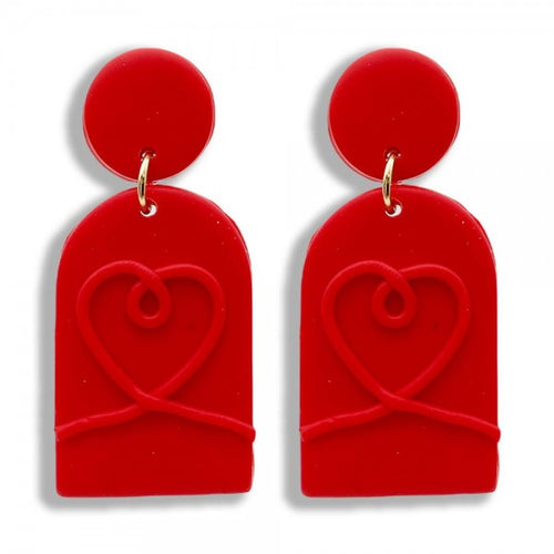 Signed With Love Clay Earrings