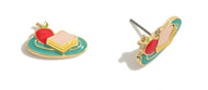 School Lunch Stud Earrings