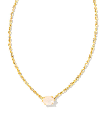 Kendra Scott Cailin Gold Pendant Necklace in Champagne Opal Crystal