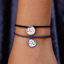 Load image into Gallery viewer, Pura Vida Charm Bracelet - Crystal Wave Coin Blue Columbia