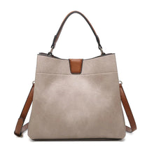 Load image into Gallery viewer, Three Compartment Satchel - Taupe