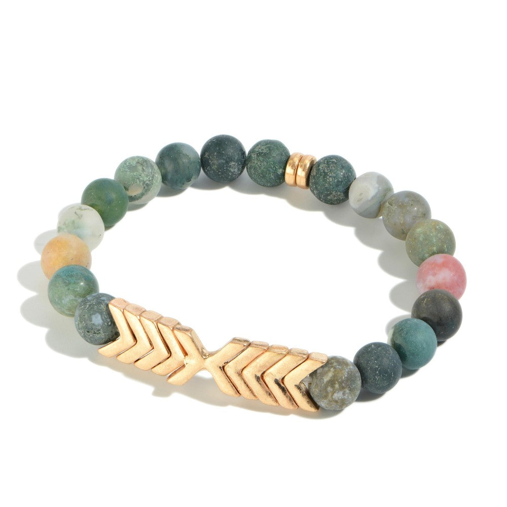This Way Colored Stone Bracelet