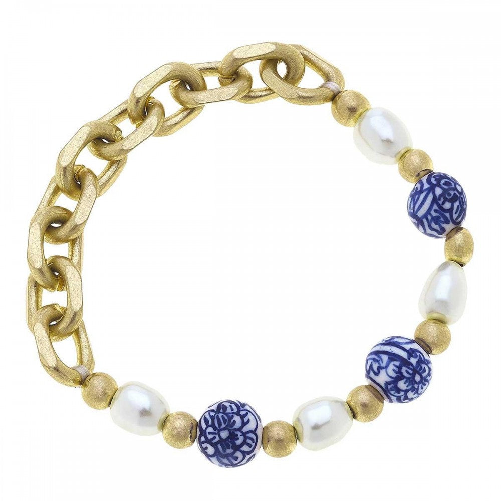 Ballard Blue Pearl Link Bracelet