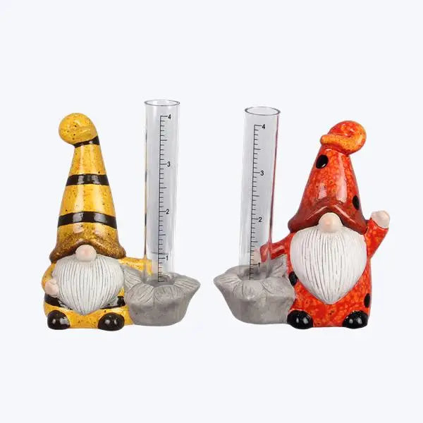 Ceramic Rain Gauge Gnome