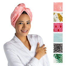 Load image into Gallery viewer, Lemon Lavender Plot Twist Turbo Towel