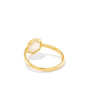 Load image into Gallery viewer, Kendra Scott Davis 18k Gold Vermeil Band Ring in Ivory Mother of Pearl