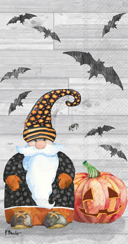 Halloween Gnome Dinner Napkins - Pack of 16