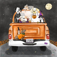 Spooky Pups Paper Cocktail Napkins - 5