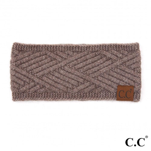 CC Headband - Criss Cross Taupe