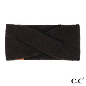 CC Headband - Soft Crossed Black