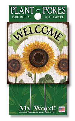 My Word! Plant Poke - Sunflower Welcome