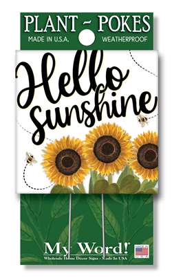 My Word! Plant Poke - Hello Sunshine