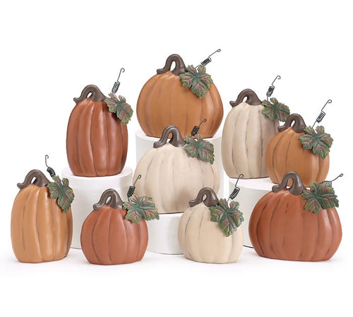 Monochrome Porcelain Pumpkin Figurines