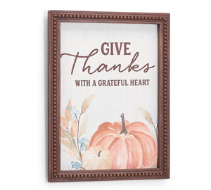 Give Thanks With A Grateful Heart Wall Hanging